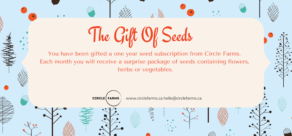 Canadian Seed Subscription – 1-Year Mixed Seeds Gift