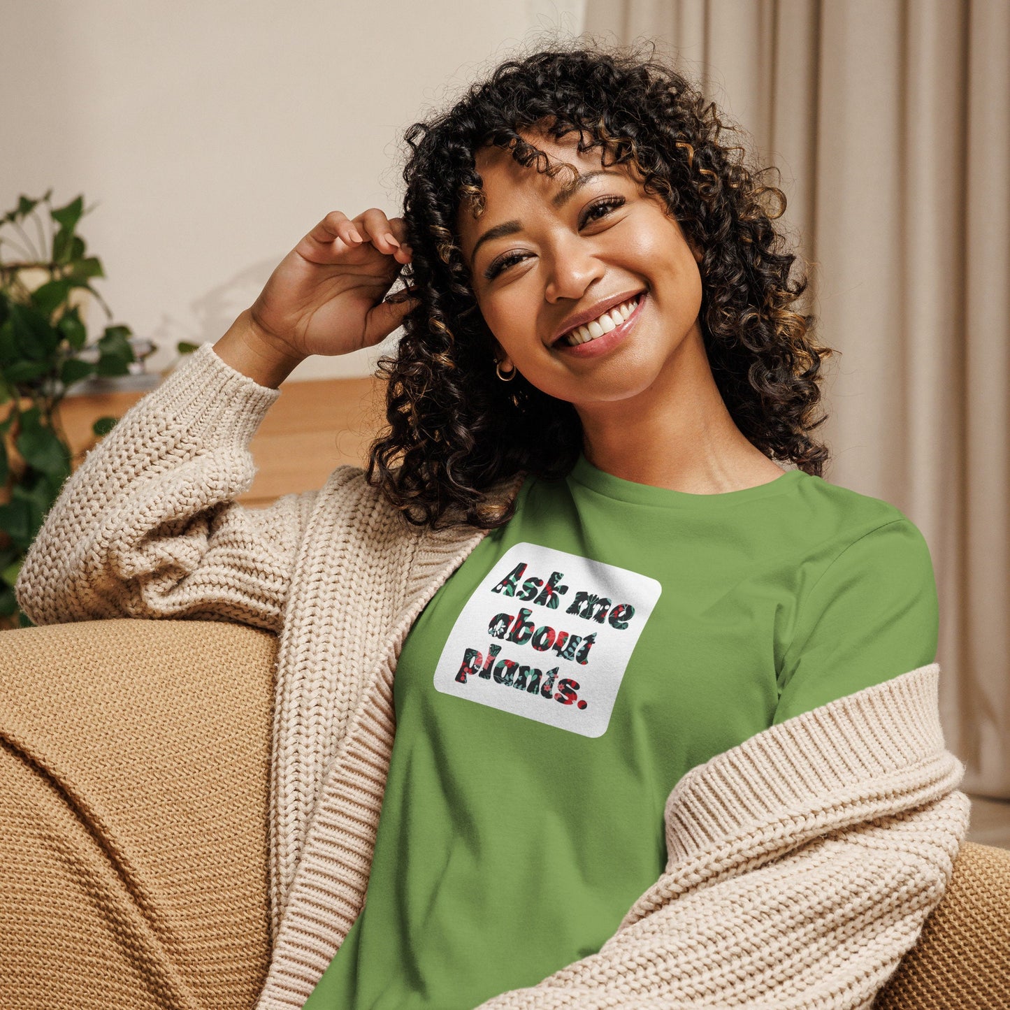 "Ask Me About Plants" Women's T - Shirt - Circle Farms seeds