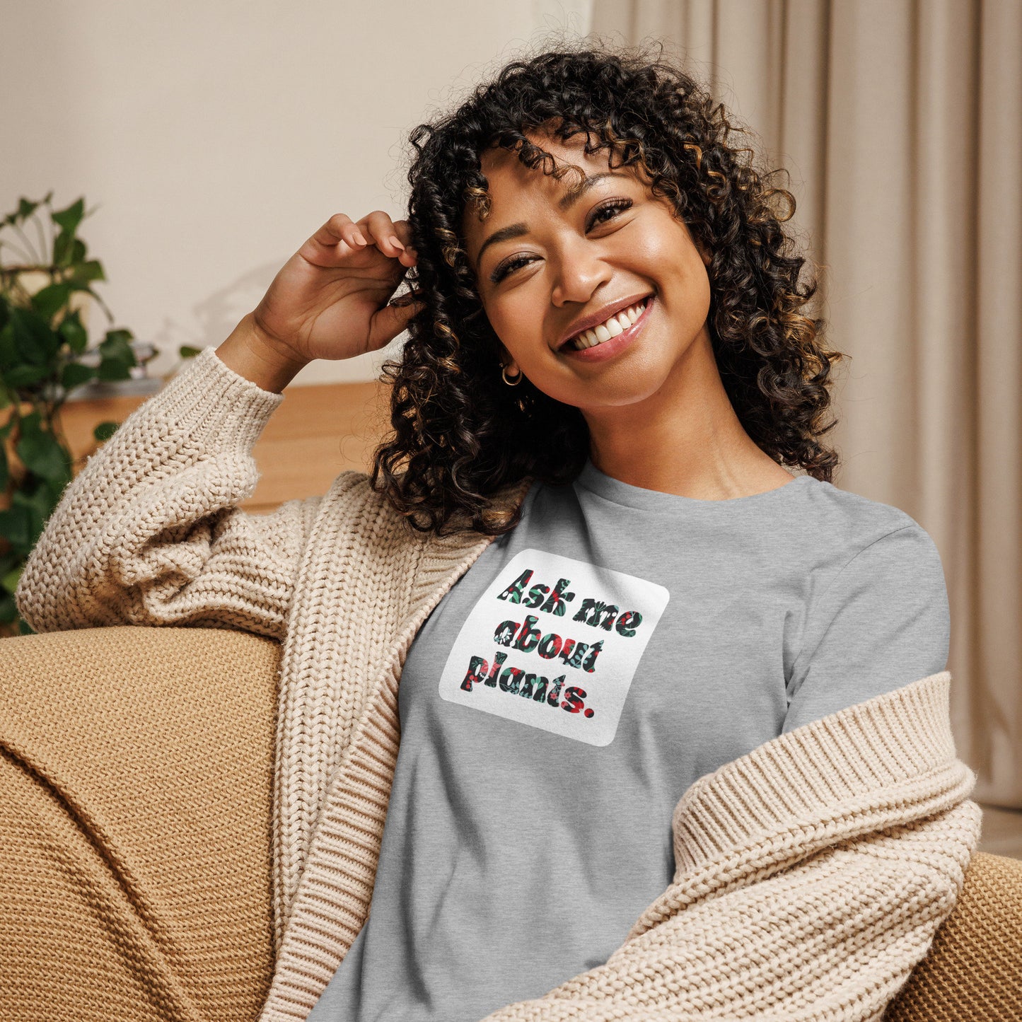 "Ask Me About Plants" Women's T - Shirt - Circle Farms seeds