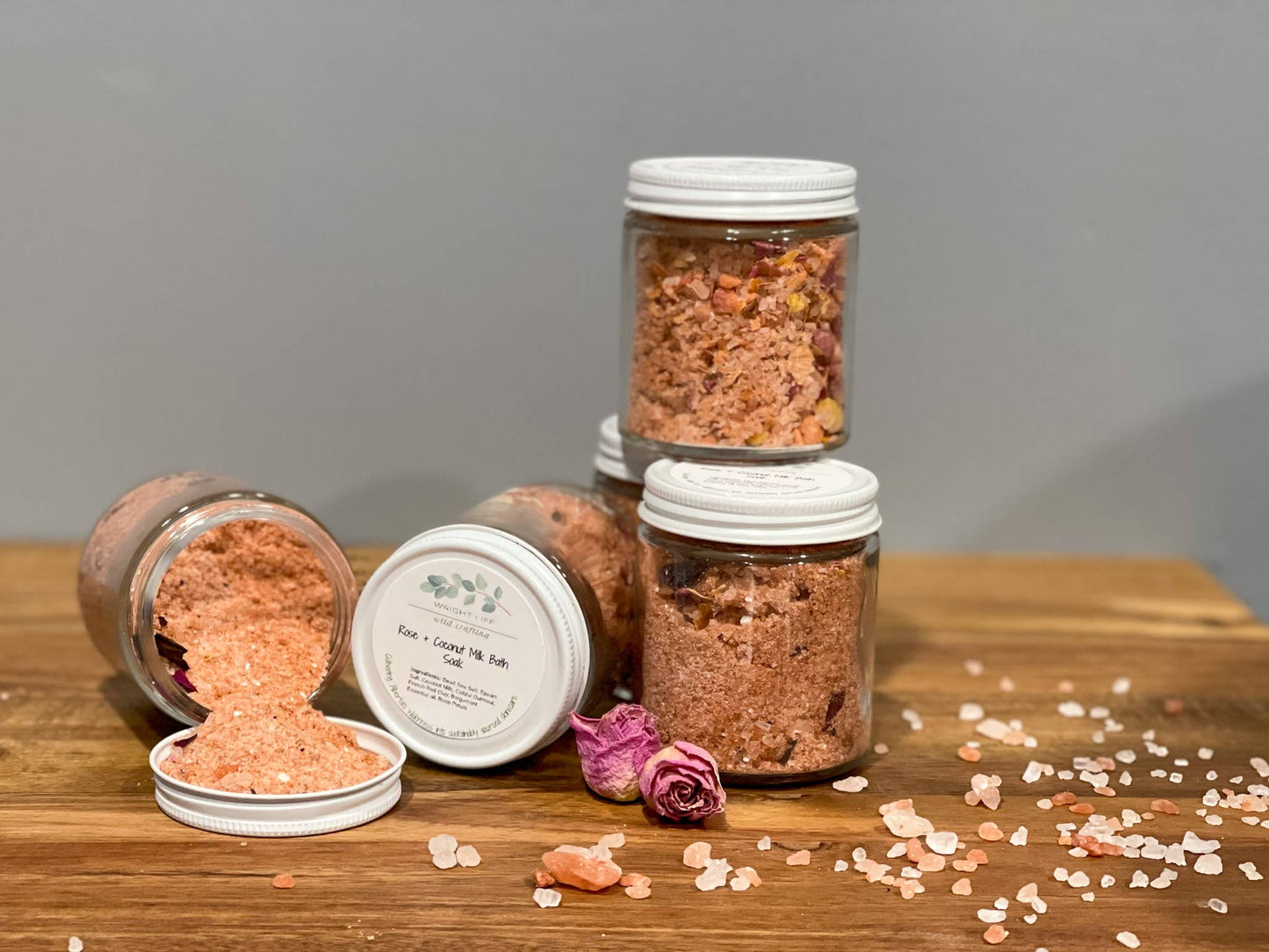 Rose & Coconut Milk Natural Bath Soak