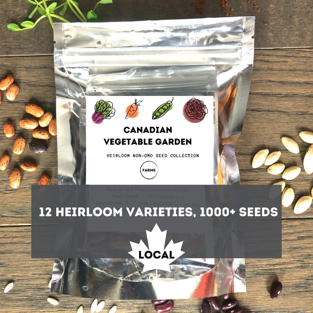 heirloom garden seed kit Heirloom Vegetable Seed Kit - Seedbank Collection - Survival Garden