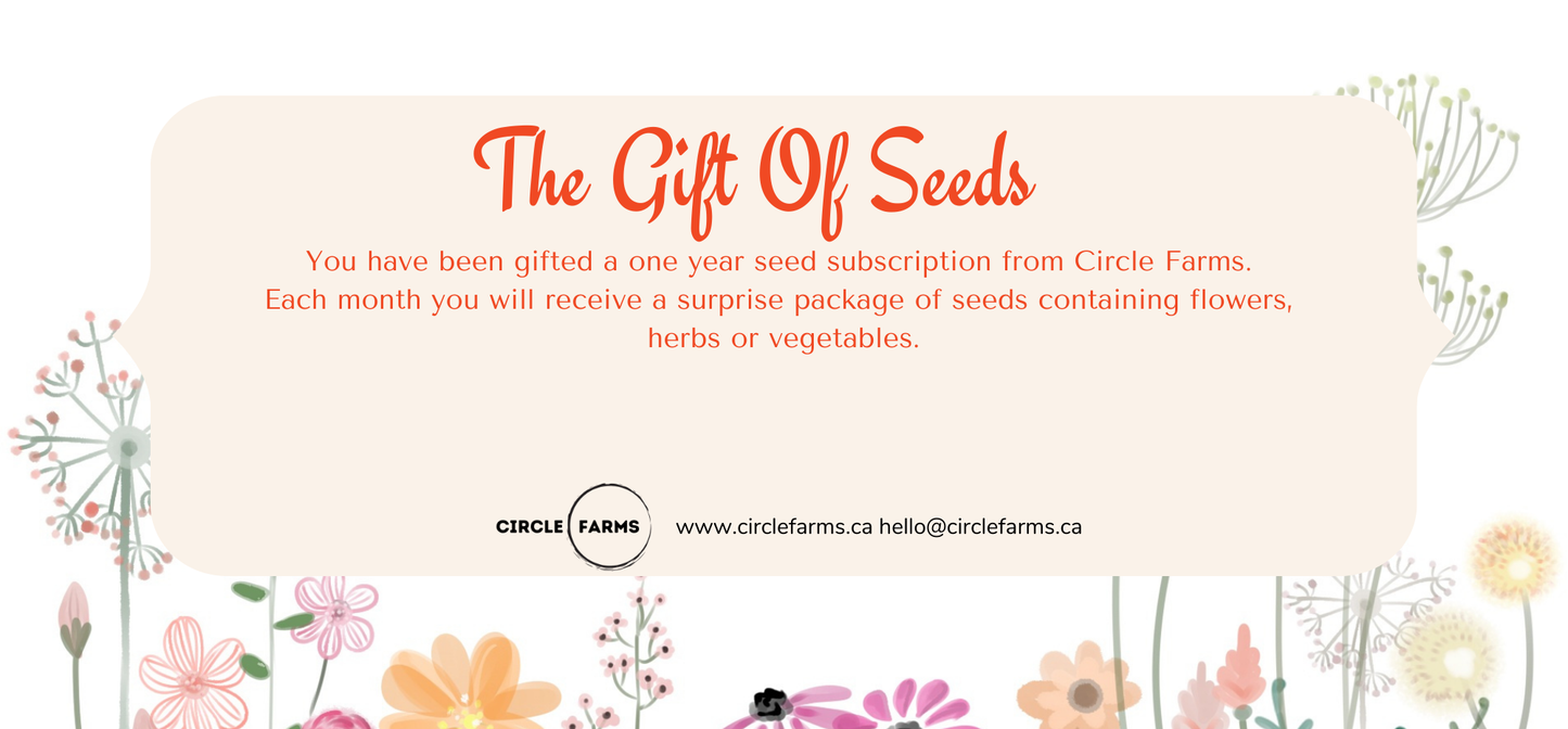 flower seed subscription Mothers Day Gardening Gift – Canadian Seed Subscription