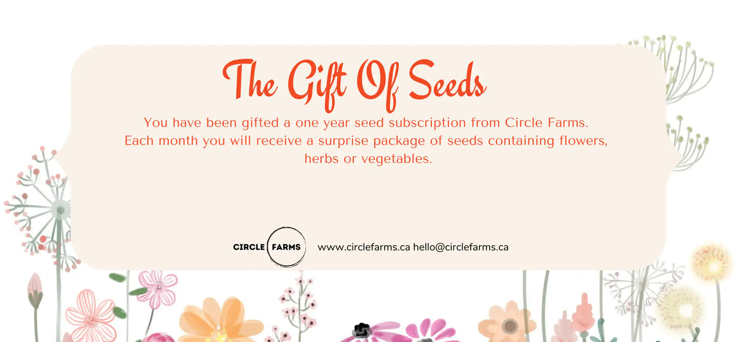 Canadian Seed Subscription – 1-Year Mixed Seeds Gift