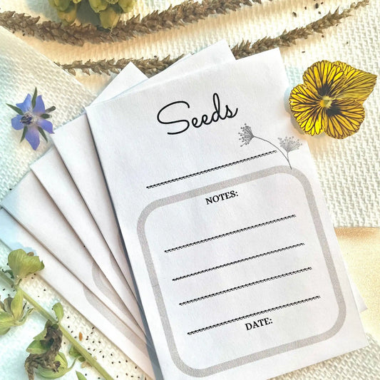 Seed Saver Envelopes, Seed Packets