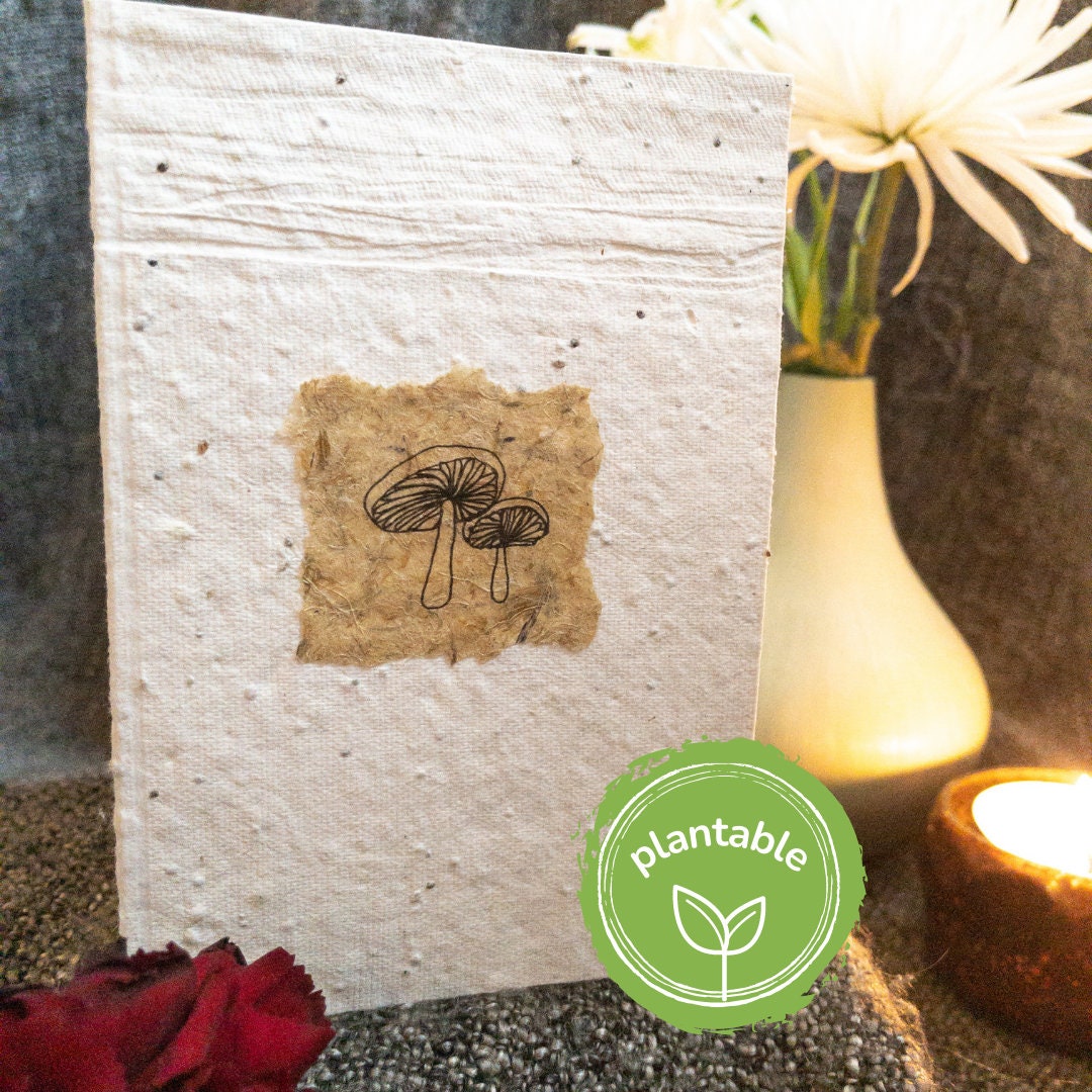 Plantable "Mush Love" Seed Paper Card For Mushroom Lovers
