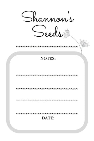 Personalised Seed Saver Envelopes, Seed Packets - 10+